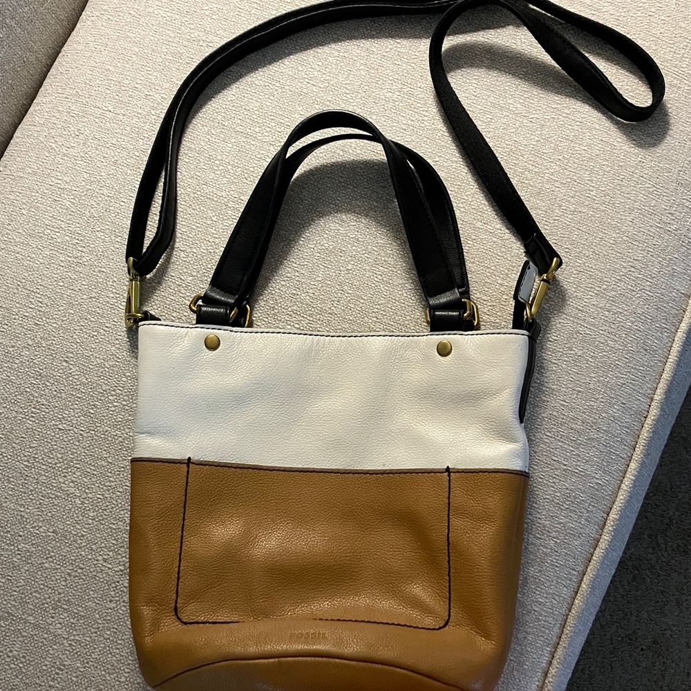 Fossil Leather Shoulder Bag